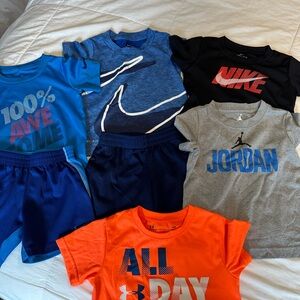 Nike and Jordan Kids T-Shirts and Shorts Set